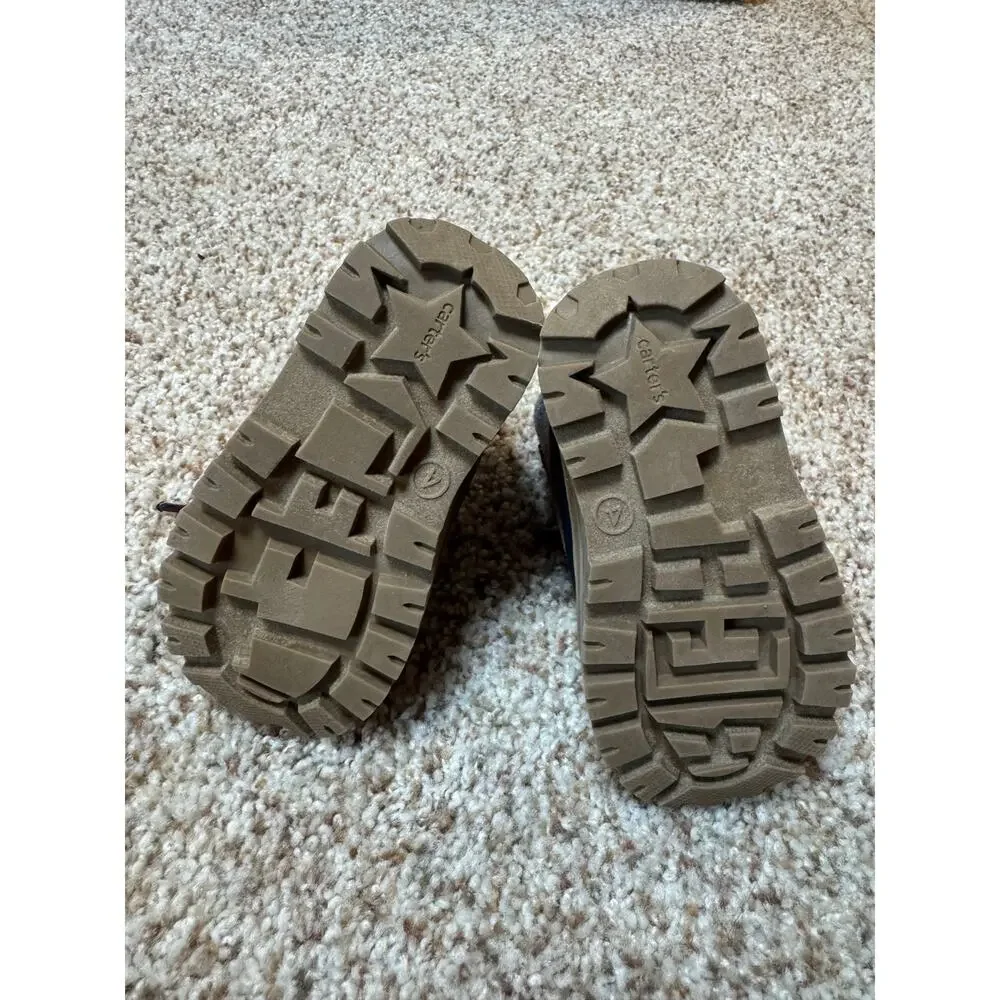 CARTERS baby/Toddler High Top boots; size 4, Brown